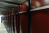 A set of photographs of the HECToR supercomputer taken on the 13th August 2007.